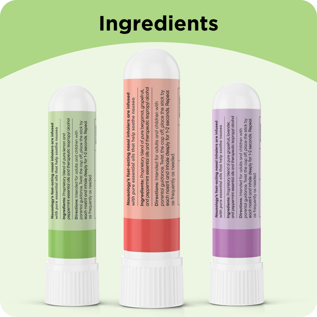 Nausology Aromatherapy Citrus Nasal Inhalers for Nausea Relief