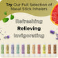 Nausology Aromatherapy Nasal Inhaler for Nausea Relief (Peppermint Ginger)